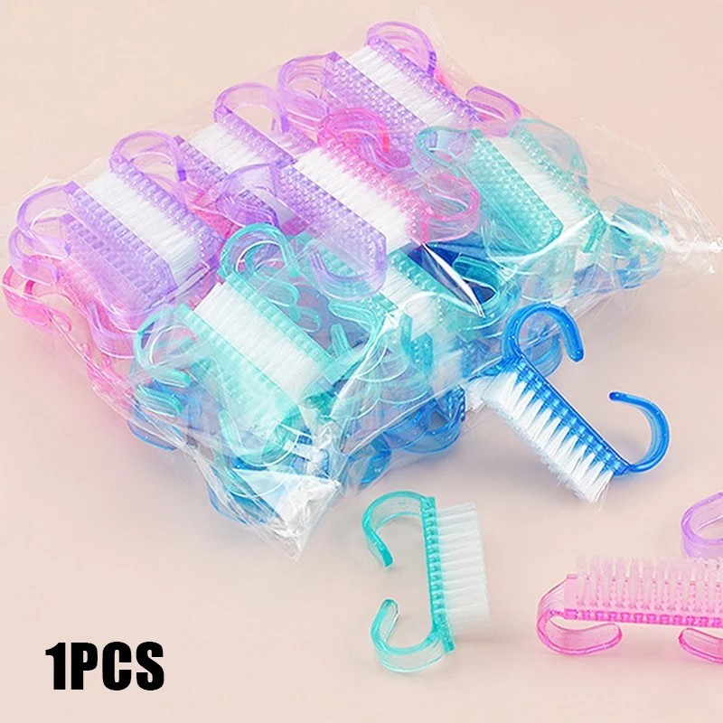 10/1 buc. perii de unghii din plastic pentru unghii cu culori amestecate, perie de curățare pentru spălarea mâinilor, pentru cur