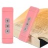 Lumină pentru cărți cu marcaj cu clipsă cu temporizator Lumină de lectură reîncărcabilă prin USB Mini lumină de citire cu LED La