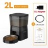 ROJECO Hrănitor automat pentru animale de companie Versiune cu buton Accesorii pentru distribuitor de hrană pentru pisici Hrană 