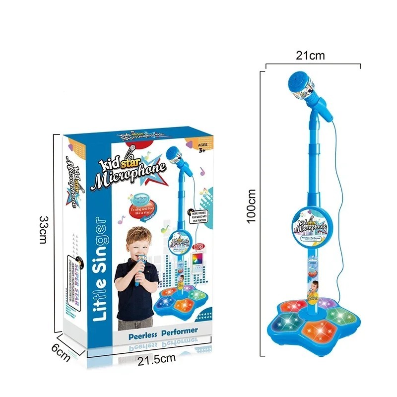 Microfon Rocking-Roll pentru copii cu suport Karaoke Cântec Instrument muzical Jucării Antrenamentul creierului Jucărie educațio Microfon Rocking-Roll pentru copii cu suport Karaoke Cântec Instrument muzical Jucării Antrenamentul creierului Jucărie educațio