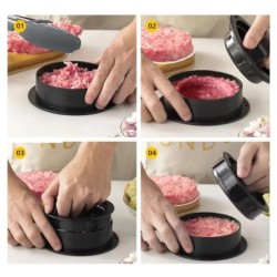 Presă pentru hamburgeri din ABS Presă pentru plăcinte cu carne Mașină de fabricat pentru burgeri umplute cu căptușeală de hârtie