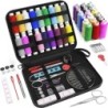 Kit de cusut Set complet cu fire Ace Foarfece Butoane de măsurat bandă și multe altele pentru proiecte de artizanat DIY acasă și