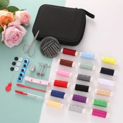Kit de cusut Set complet cu fire Ace Foarfece Butoane de măsurat bandă și multe altele pentru proiecte de artizanat DIY acasă și