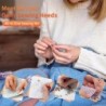 Kit de cusut Set complet cu fire Ace Foarfece Butoane de măsurat bandă și multe altele pentru proiecte de artizanat DIY acasă și
