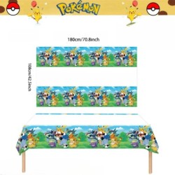 Față de masă Pokemon Decor pentru petrecerea de aniversare Pikachu Față de masă de unică folosință Husă de masă pentru Baby Show