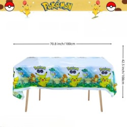 Față de masă Pokemon Decor pentru petrecerea de aniversare Pikachu Față de masă de unică folosință Husă de masă pentru Baby Show