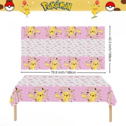 Față de masă Pokemon Decor pentru petrecerea de aniversare Pikachu Față de masă de unică folosință Husă de masă pentru Baby Show