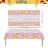 Față de masă Pokemon Decor pentru petrecerea de aniversare Pikachu Față de masă de unică folosință Husă de masă pentru Baby Show