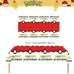 Față de masă Pokemon Decor pentru petrecerea de aniversare Pikachu Față de masă de unică folosință Husă de masă pentru Baby Show