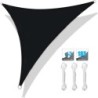 Vele de umbră triunghiulare pentru exterior, 5M/3M/2M, pentru terase, cu blocare UV, baldachin, parasolar, curte, gazon, grădină