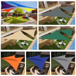 Vele de umbră triunghiulare pentru exterior, 5M/3M/2M, pentru terase, cu blocare UV, baldachin, parasolar, curte, gazon, grădină