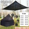 Parasolar negru 12PIN Umbrire plasă 70~80% Copertă pentru seră pentru plante Gard plasă Ecran de confidențialitate Adăpost de gr