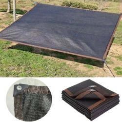 Parasolar negru 12PIN Umbrire plasă 70~80% Copertă pentru seră pentru plante Gard plasă Ecran de confidențialitate Adăpost de gr