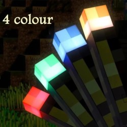 Lampă de masă reîncărcabilă MC Game Torch Light Brownstone LED Night Light USB reîncărcabilă pentru dormitor Lampă de masă cadou