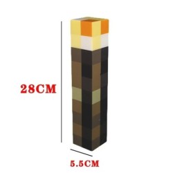 Lampă de masă reîncărcabilă MC Game Torch Light Brownstone LED Night Light USB reîncărcabilă pentru dormitor Lampă de masă cadou