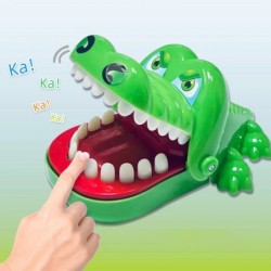 Jucării dinți de crocodil pentru copii, mușcături de crocodil, degete, reacție, antrenament, noutate, joc norocos pentru copii, 