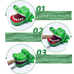 Jucării dinți de crocodil pentru copii, mușcături de crocodil, degete, reacție, antrenament, noutate, joc norocos pentru copii, 