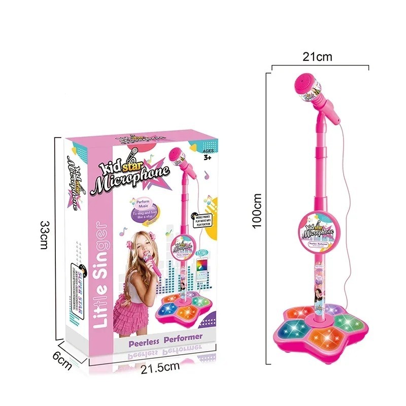 Microfon pentru copii cu suport Karaoke Cântec Instrument muzical Jucării pentru antrenamentul creierului Jucărie educațională C Microfon pentru copii cu suport Karaoke Cântec Instrument muzical Jucării pentru antrenamentul creierului Jucărie educațională C