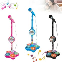Microfon pentru copii cu suport Karaoke Cântec Instrument muzical Jucării pentru antrenamentul creierului Jucărie educațională C