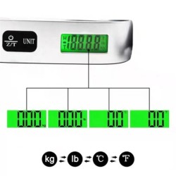 Cântar portabil digital LCD Display 110lb/50kg bagaje electronice agățate valiza călătorie cântărește bagaje sac greutate echili