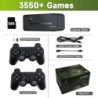 Consolă de jocuri video Stick Lite 4K HD, controler wireless dublu pentru 10000 de jocuri retro, cadou de Crăciun pentru copii