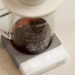 Cântar de cafea de bucătărie Fuego cu cronometru, cântar digital reîncărcabil, 0,1g, de înaltă precizie, 3 moduri, cântar espres
