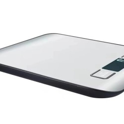 Cântar electronic digital de bucătărie cu afișaj LED 5kg/1g, panou din oțel inoxidabil, cântare electronice pentru bijuterii și 