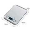 Cântar electronic digital de bucătărie cu afișaj LED 5kg/1g, panou din oțel inoxidabil, cântare electronice pentru bijuterii și 