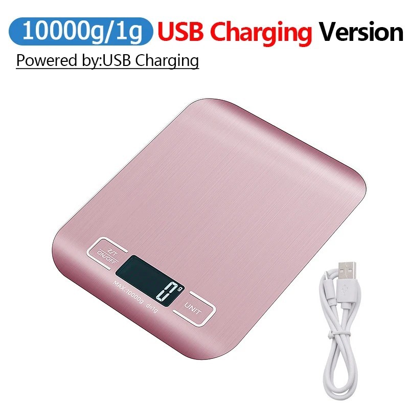 Cântar electronic digital de bucătărie din oțel inoxidabil, 5 kg/10 kg, cu afișaj LCD, pentru bijuterii și gustări, cântărire, i Cântar electronic digital de bucătărie din oțel inoxidabil, 5 kg/10 kg, cu afișaj LCD, pentru bijuterii și gustări, cântărire, i