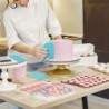 Poșete și vârfuri din silicon, set de decorare tort DIY cu duză din oțel inoxidabil, instrument de copt din silicon reutilizabil