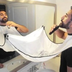 Șorț de ras masculin, șorț de barbă, prinzător de barbă, pelerină, îngrijire, bavete, păr ras, bavete pentru adulți, bărbierit, 