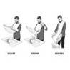 Șorț de ras masculin, șorț de barbă, prinzător de barbă, pelerină, îngrijire, bavete, păr ras, bavete pentru adulți, bărbierit, 