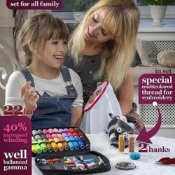Kituri de cusut DIY Set de cusut multifuncțional pentru matlasare manuală Cusut Broderie Ață Accesorii de cusut Kituri de cusut