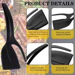 Nou 2 în 1 Grip Flip Spatula Tongs Ou Flipper Spatula Nylon Non Stick Coating Pancake Fish French Toast Omelet Making Tools