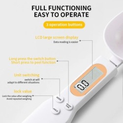 Mini lingură scară digitală bucătărie cântar electronic LCD alimente cântar 0.1-500g gătit făină lapte cafea pudră greutate măsu