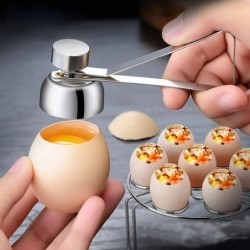 Oțel inoxidabil ouă Topper Cutter metal ouă fierte crude deschizător Creative bucătărie instrument gadgeturi accesorii cool gadg