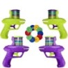 Copii joc în aer liber spumă disc pistol jucărie zburător disc lansator de tragere pistol dublu părinte-copil interactiv copii j
