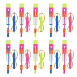 10PCS în aer liber strălucitoare rachetă bliț LED lumină noapte copii luminoase Slingshot jucării strălucitoare Slingshot elasti