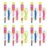 10PCS în aer liber strălucitoare rachetă bliț LED lumină noapte copii luminoase Slingshot jucării strălucitoare Slingshot elasti