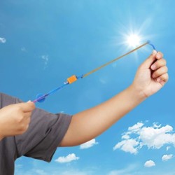 10PCS în aer liber strălucitoare rachetă bliț LED lumină noapte copii luminoase Slingshot jucării strălucitoare Slingshot elasti