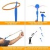 10PCS în aer liber strălucitoare rachetă bliț LED lumină noapte copii luminoase Slingshot jucării strălucitoare Slingshot elasti