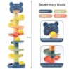 2-7 straturi pistă rulantă cu bile turn grămadă jucărie educativă timpurie pentru bebeluși pistă rotativă stivuire jucărie educa