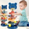 2-7 straturi pistă rulantă cu bile turn grămadă jucărie educativă timpurie pentru bebeluși pistă rotativă stivuire jucărie educa