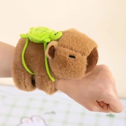 Încântător Capybara Animal Slap Snap Wrap Brățară Brățară Animal de pluș Kawaii Capybara Mână inel Brățară Copii Jucării amuzant