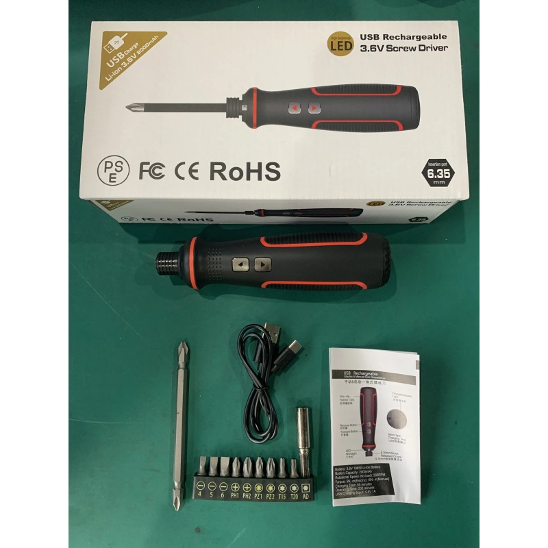 Maizhe Șurubelniță electrică reîncărcabilă prin USB 3,6 V cu lumină LED Mini scule electrice fără fir multifuncționale pentru br Maizhe Șurubelniță electrică reîncărcabilă prin USB 3,6 V cu lumină LED Mini scule electrice fără fir multifuncționale pentru br