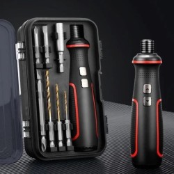 Maizhe Șurubelniță electrică reîncărcabilă prin USB 3,6 V cu lumină LED Mini scule electrice fără fir multifuncționale pentru br