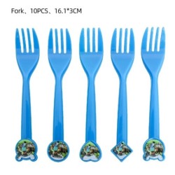 Desene animate Miner Craftings Pixel tacâmuri set temă ziua de naștere petrecere decor ceașcă farfurie șervețel tort față de mas