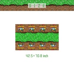 Desene animate Miner Craftings Pixel tacâmuri set temă ziua de naștere petrecere decor ceașcă farfurie șervețel tort față de mas