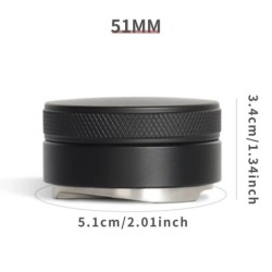 Distribuitor de cafea, instrument de distribuire Espresso/nivelator, 3 pante unghiulare, tamper reglabil cu palmă, compatibil cu