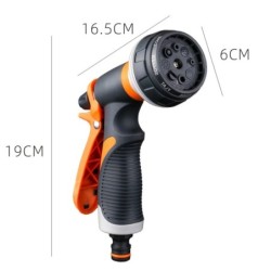 Pistol de udare grădină 8 moduri pulverizator de înaltă presiune reglabil duză de udare pentru plante gazon curte udare aspersoa